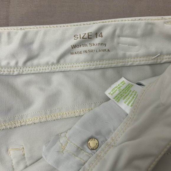 Lilly Pulitzer  Worth Skinny Jeans Pants White Size:14 - Picture 5 of 15